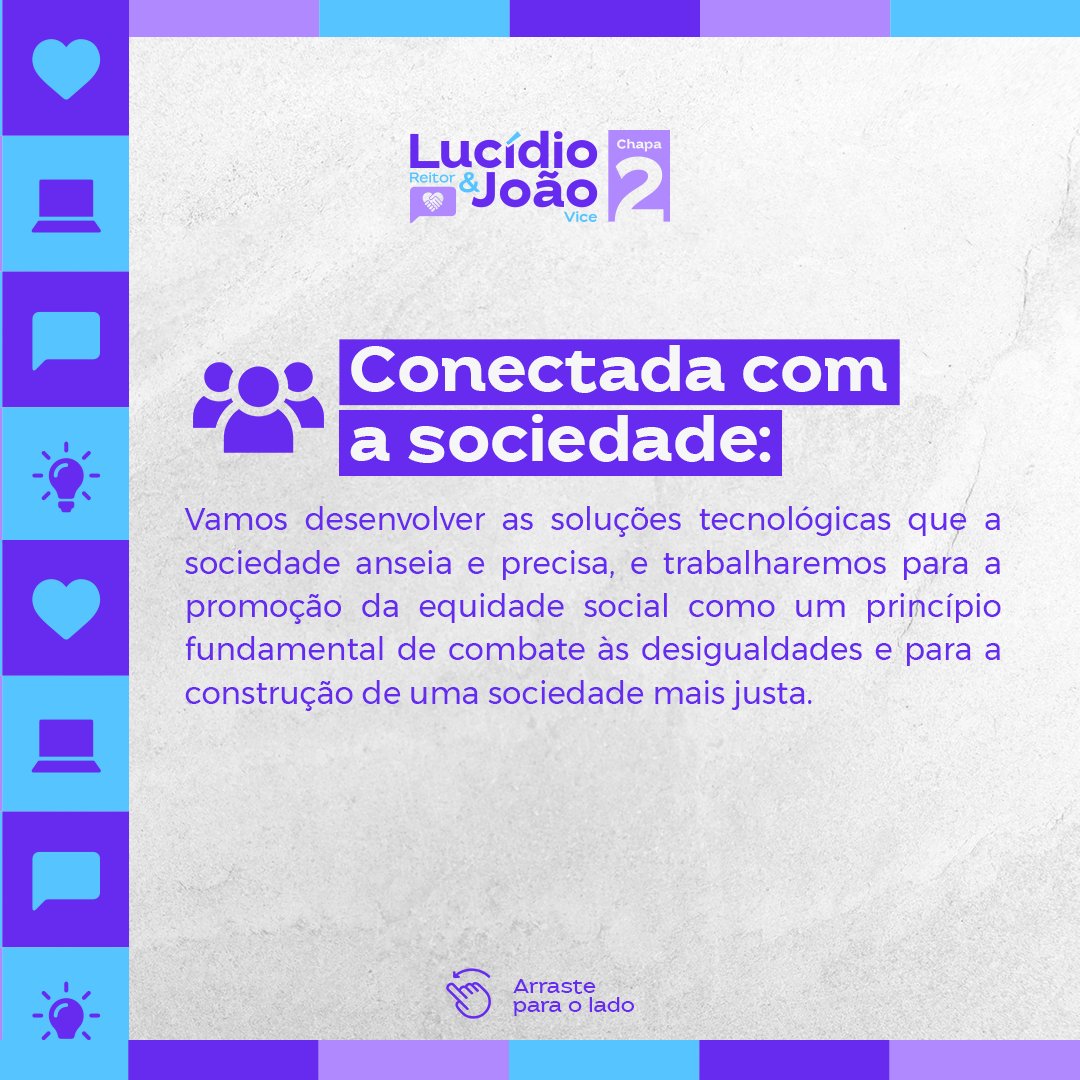 Lucidioejoao's tweet photo. Em busca de uma UFPB mais conectada, propomos uma visão centrada nas pessoas, na inovação e na integração com a sociedade. 💜

Vamos priorizar um ambiente acolhedor e inclusivo, incentivando a criatividade e o apoio mútuo. 

Vote Chapa 2! #reitorufpb https://t.co/GC29UHTHVd