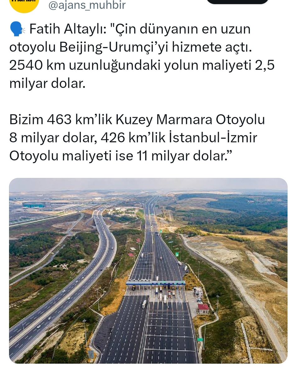 @ICanAdvisory Bu haber doğruysa yol için kaç kat fazla para ödenmiş