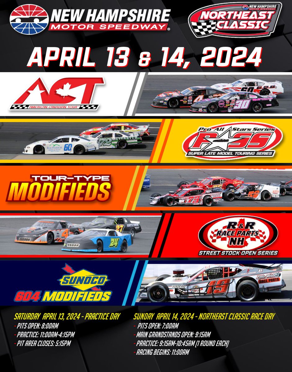 𝗡𝗘𝗪𝗦: Rain Pushes Back Northeast Classic By One Day, Now Saturday & Sunday Show. 🌧️ @ACTTour X @NHMS X @PASSSLM14 𝗗𝗘𝗧𝗔𝗜𝗟𝗦 📝: hubs.ly/Q02sj04F0