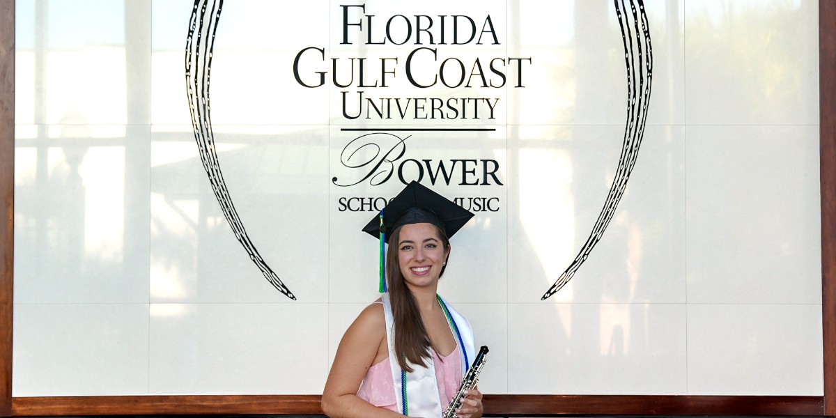 Meet soon-to-be #FGCUgrad Gwenyth! She's a student in the FGCU Music Therapy Program. We're excited to celebrate the Class of 2024 in May!