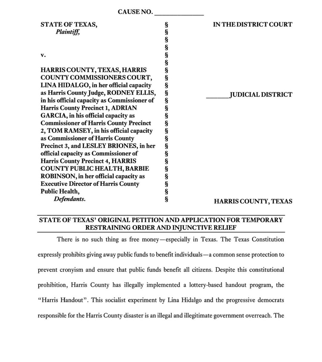 This Ken Paxton lawsuit against our guaranteed income program reads more like a MAGA manifesto than a legal document. This isn't about constitutionality. This is about maintaining a system that favors billionaires and starves working families.