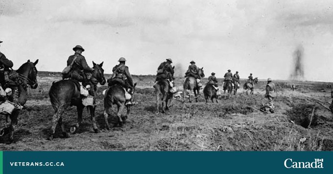 On this day in 1917, Canadians were in the first wave of the attack on Vimy Ridge. They went ‘over the top’ and into enemy fire to secure a costly but important victory. #CanadaRemembers their sacrifices.