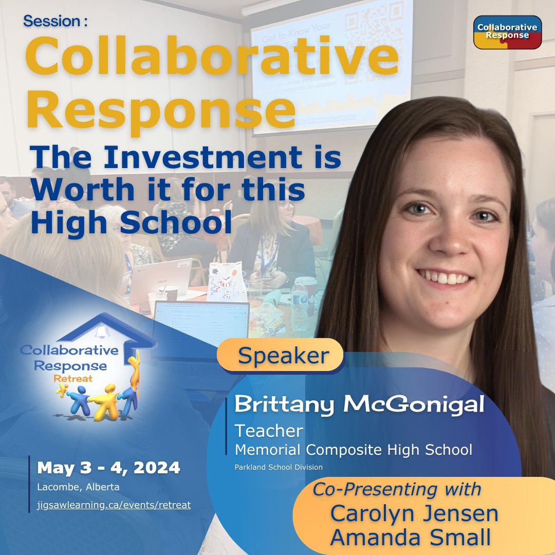 Don't miss Brittany's session at the 2024 Collaborative Response retreat! Gain invaluable insights, connect with peers, and map out your roadmap for success. Reserve your seat today!jigsawlearning.ca/events/retreat #CollaborativeCommunity #education #edleader