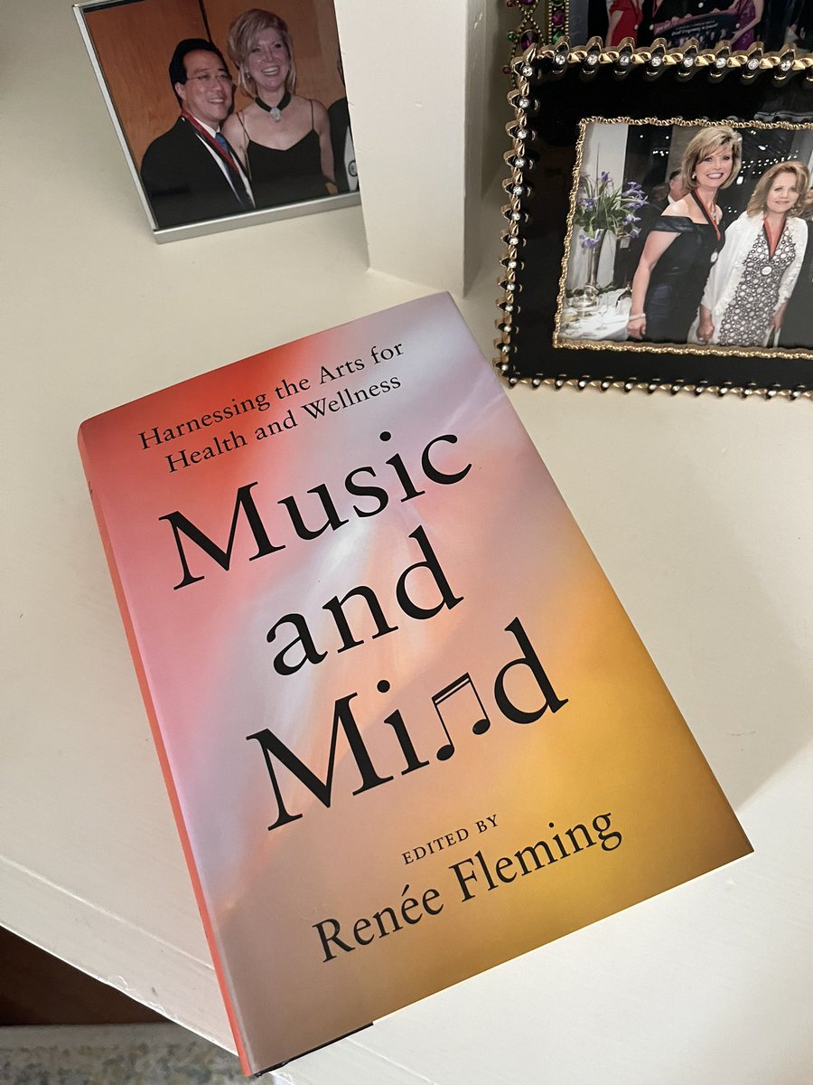 Got my book today dear @ReneeFleming … and so glad to see @YoYo_Ma in the book as well. This was a huge undertaking on your part. I can’t wait to read the book #MusicandMind