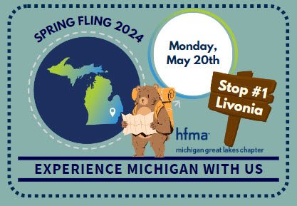 Count down has begun to the first stop of MI HFMA Spring Fling in Livonia, MI on May 20th! Registration and Sponsorship is open! Join us for a networking lunch, 5 education sessions, and a networking reception to end the day. Learn more and register at: web.cvent.com/event/8715ffec…