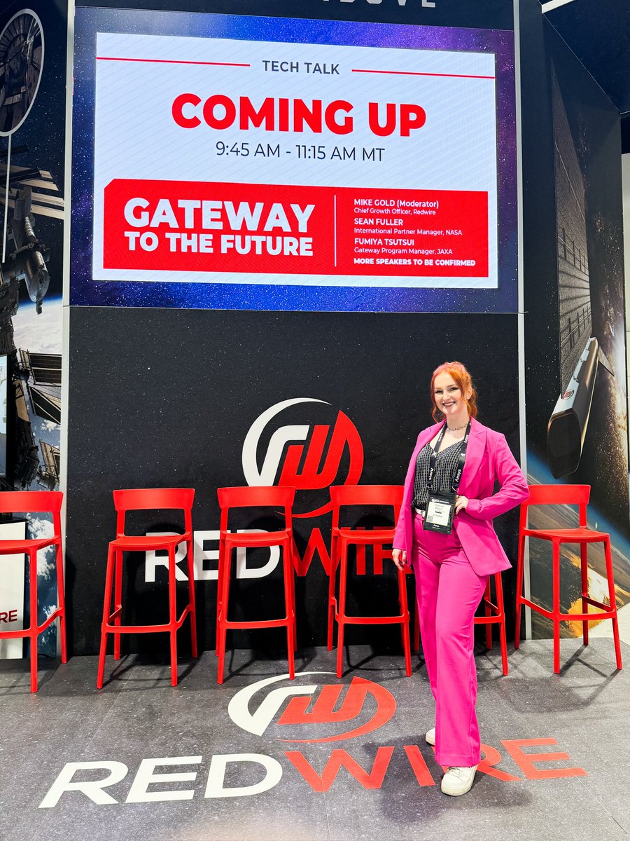 Are you at #SpaceSymposium this week?! I’m hosting @RedwireSpace’s tech talks at their booth (#1373) all week. They’re also being live streamed, so be sure to check out the line up here: redwirespace.com/events/ss2024/ See you there?!