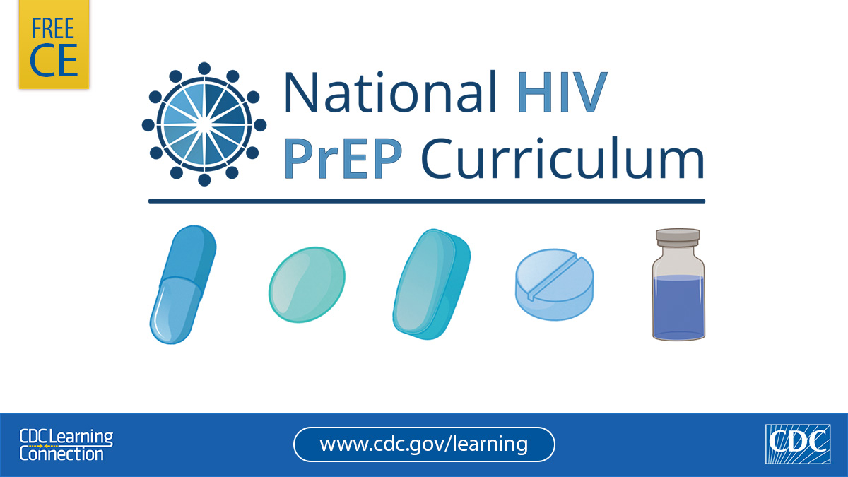 #HCPs: You are key to ending the #HIV epidemic. Learn how to assess, initiate, and monitor HIV PrEP to help prevent transmission with the new National HIV PrEP Curriculum. Free CE: bit.ly/3TvIiXe #CDCLearning @CDC_HIV