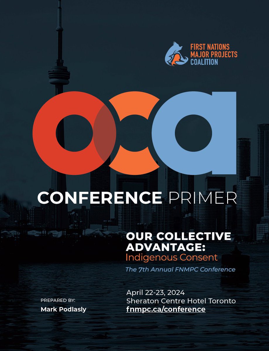 🌟Exciting Announcement: the OCA Conference Primer Release 🌟 The primer is a strategic prelude to critical conversations @fnmpc conference, shaping our shared environmental and economic future. 👉Explore the primer today at: fnmpc.ca/conference/abo…