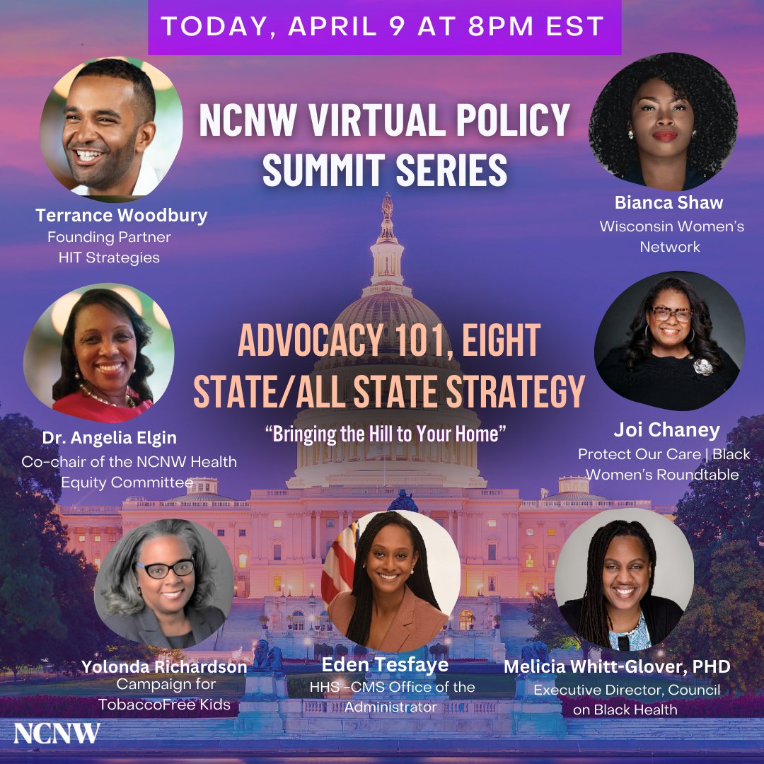 The 2024 Virtual Policy Summit Series begins TONIGHT at 8:00pm! Tonight's session highlights Advocacy 101 and the Eight State/All State Strategy. Register for tonight's session with the #Linkinbio.