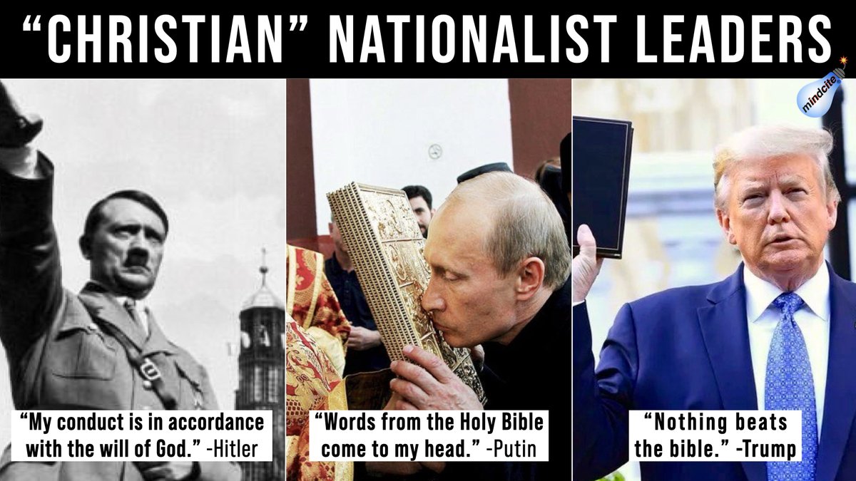 For the love of Jesus, you'd have to be willfully blind, brainwashed or a Putin puppet to NOT see that the biggest threat to REAL Christians and REAL freedom are 'Christian' nationalists like Marjorie Taylor Greene. #VoteBlueToSaveDemocracy #DemsUnited
