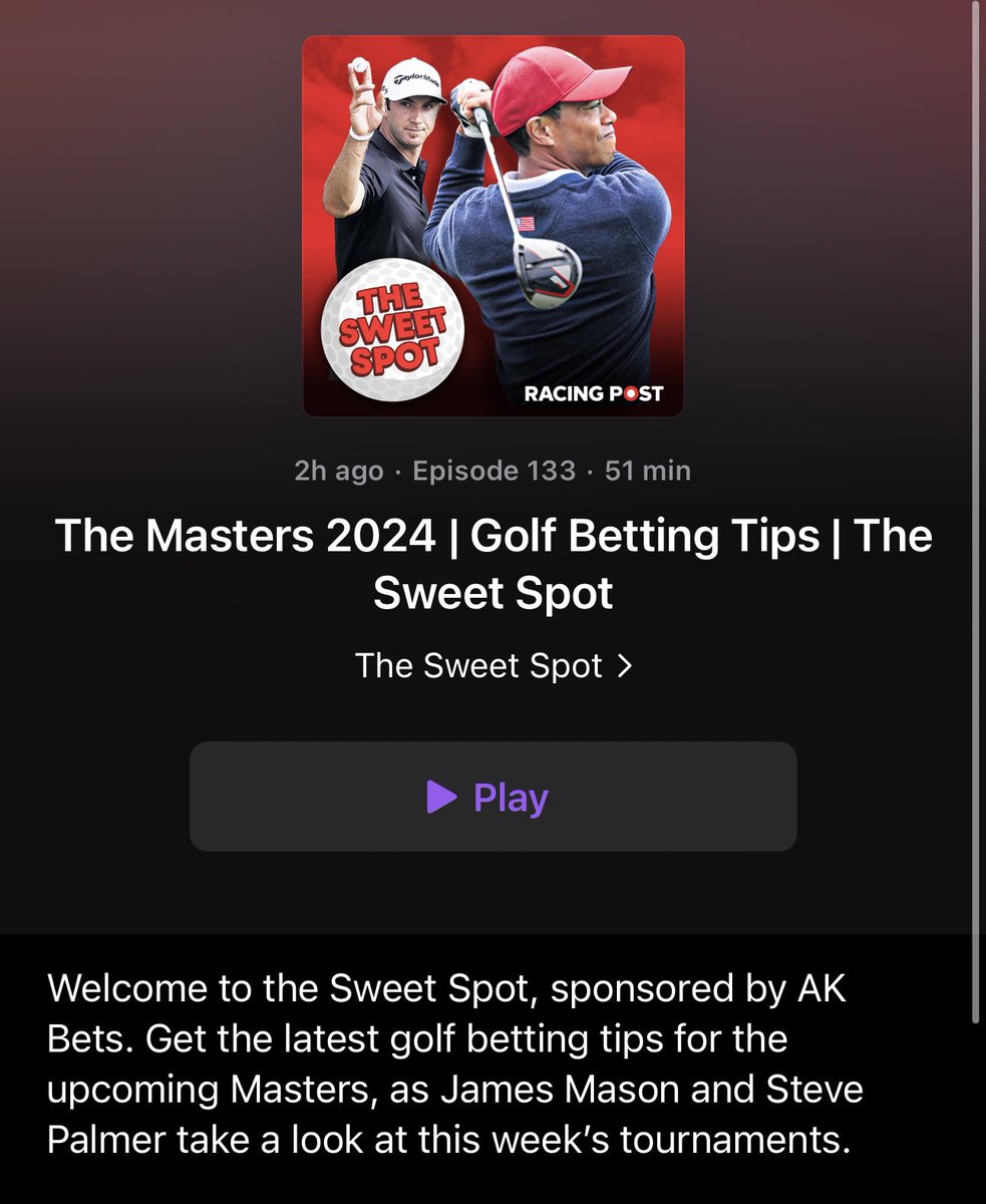 🚨 AK BETS x RP SWEET SPOT 🚨 Best of luck to all golf bettors this week. AK Bets team bet the US Masters as follows: 🏆 5 Scheffler 🇺🇸 12 McIlroy (not getting into it) 14 Rahm 🇸🇦 16 Schauffele 🇺🇸 20 Matsuyama 🇯🇵 Prices Available Now @ akbets.bet #AKBets