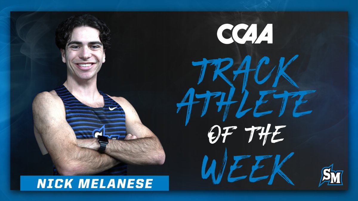 Congrats to Nick Melanese on earning his second career CCAA Men's Track Athlete of the Week honor! #BleedBlue 📰 csusmcougars.com/news/2024/4/9/…