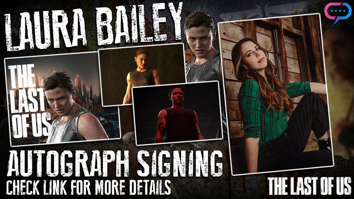Exclusive! Laura Bailey from The Last of Us is signing autographs off camera on April 19th! Shop exclusive prints now and don't miss out! Detail in link: hubs.la/Q02sj33_0 #lastofus #laurabailey #streamily #autographs