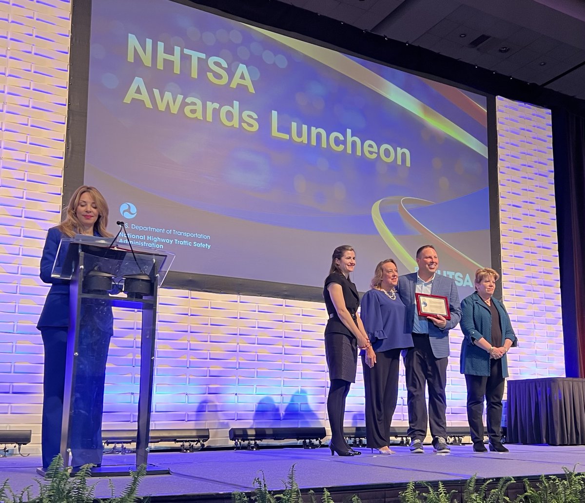 The Vision Zero Priority Emphasis Area Team for Occupant Protection was recognized at the Lifesaver Conference, during a NHTSA-sponsored luncheon, for their work to pass North Dakota’s Primary Seat Belt Law. Congratulations on this achievement!