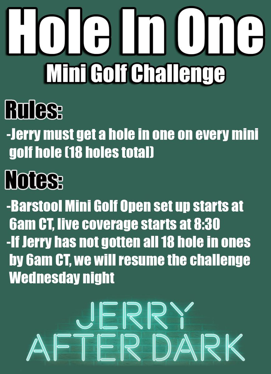 Heard you guys wanted another hole-in-one stream… How about eighteen of them?