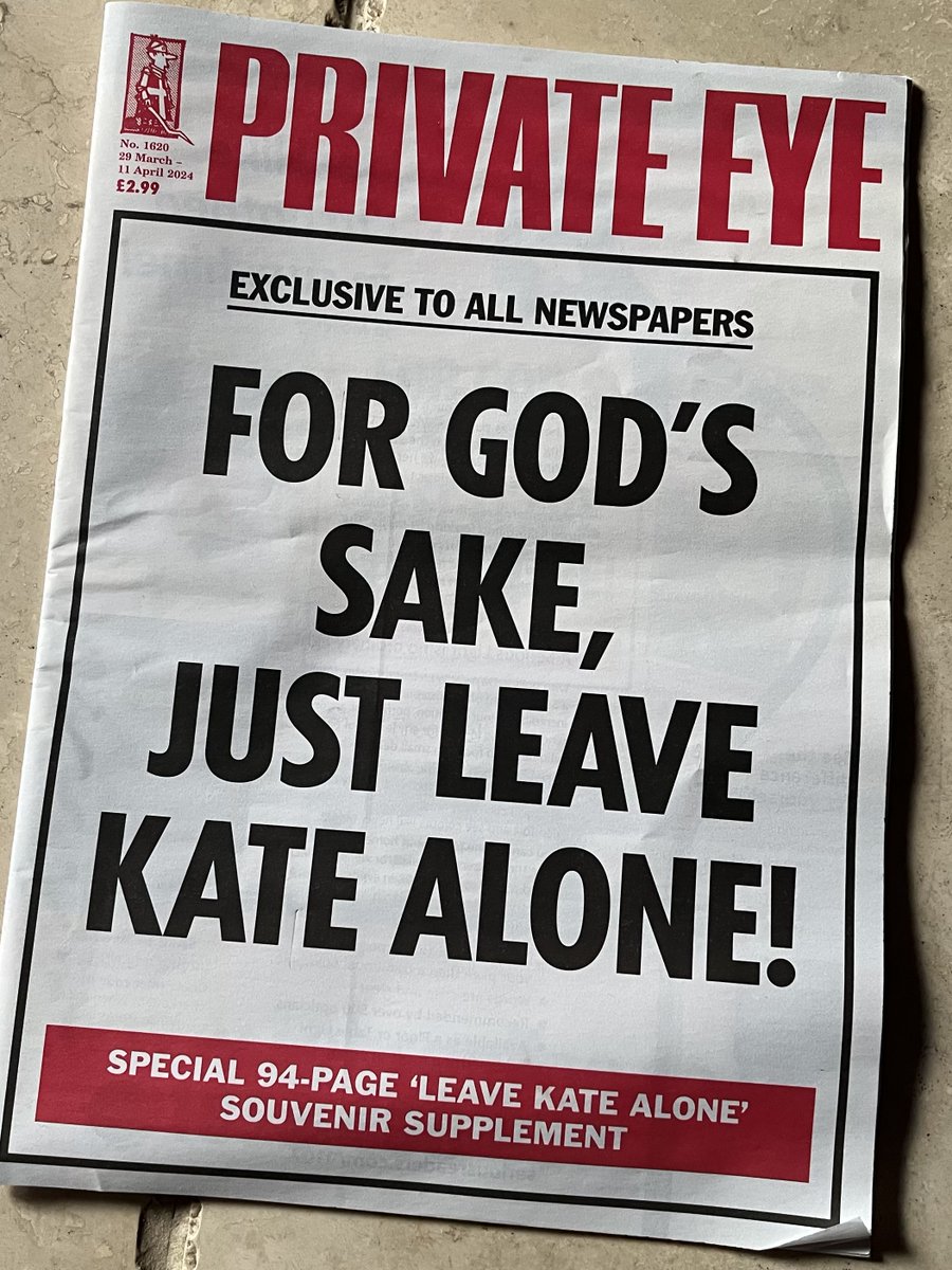 „SPECIAL 94-PAGE ‚LEAVE KATE ALONE‘ SOUVENIR SUPPLEMENT“ cc: @aruetzel