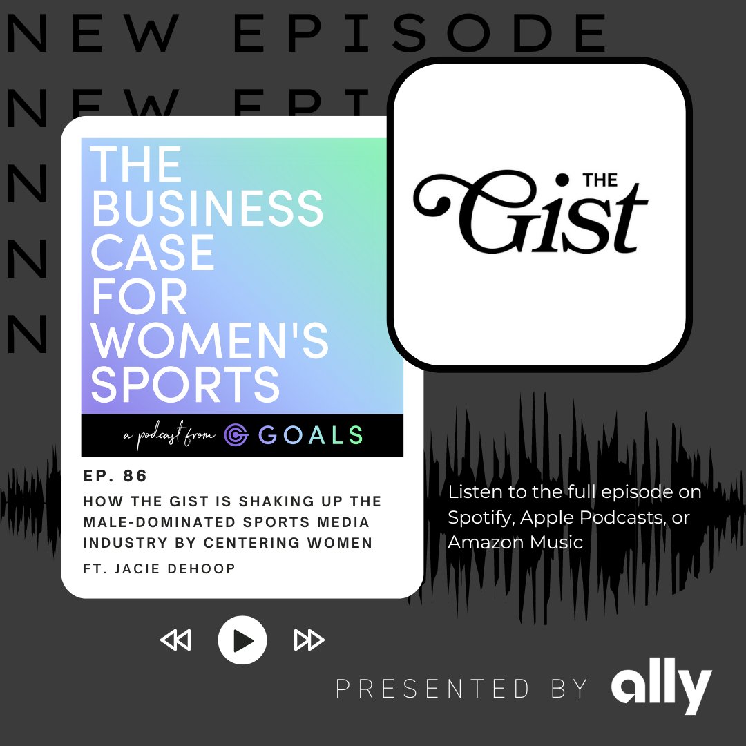 This week on the podcast, we sat down with Jacie from @thegistusa! In episode #86 of🎙️The Business Case For Women’s Sports, presented by @Ally, @pghcaroline chatted with Jacie deHoop, Co-Founder of The GIST. 🎧 podcasts.apple.com/us/podcast/the…