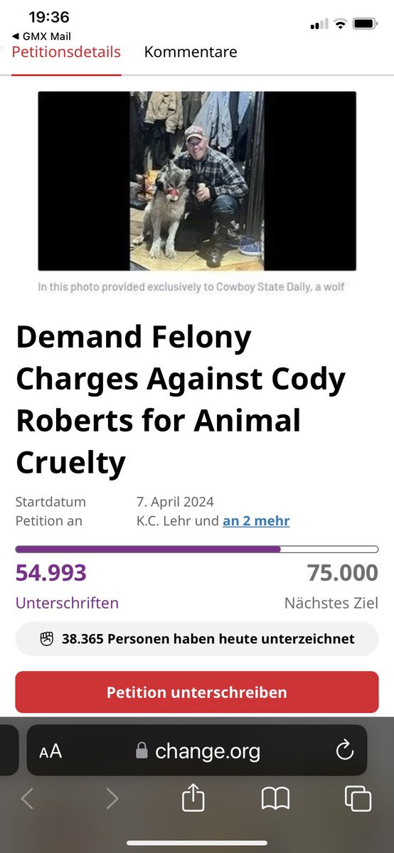 Endless outrage and the petition has 55k? Seriously? Come on ppl. SIGN and SHARE!!  #CodyRoberts #Wyoming #Psycho #HuntTheHunters #GreenRiverBar