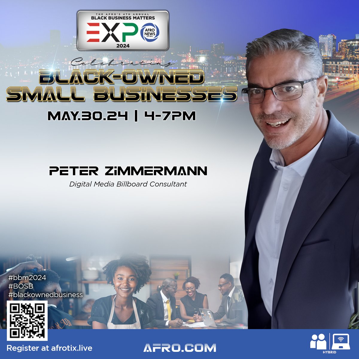Hear about the AFRO's Digital Billboard Network at our Virtual Black Business Matters Expo 2024, on May 30th! Empowerment, entrepreneurship, and excellence collide at this dynamic event!! Complimentary registration #BlackBusinessMatters afrotix.live/e/black-busine…