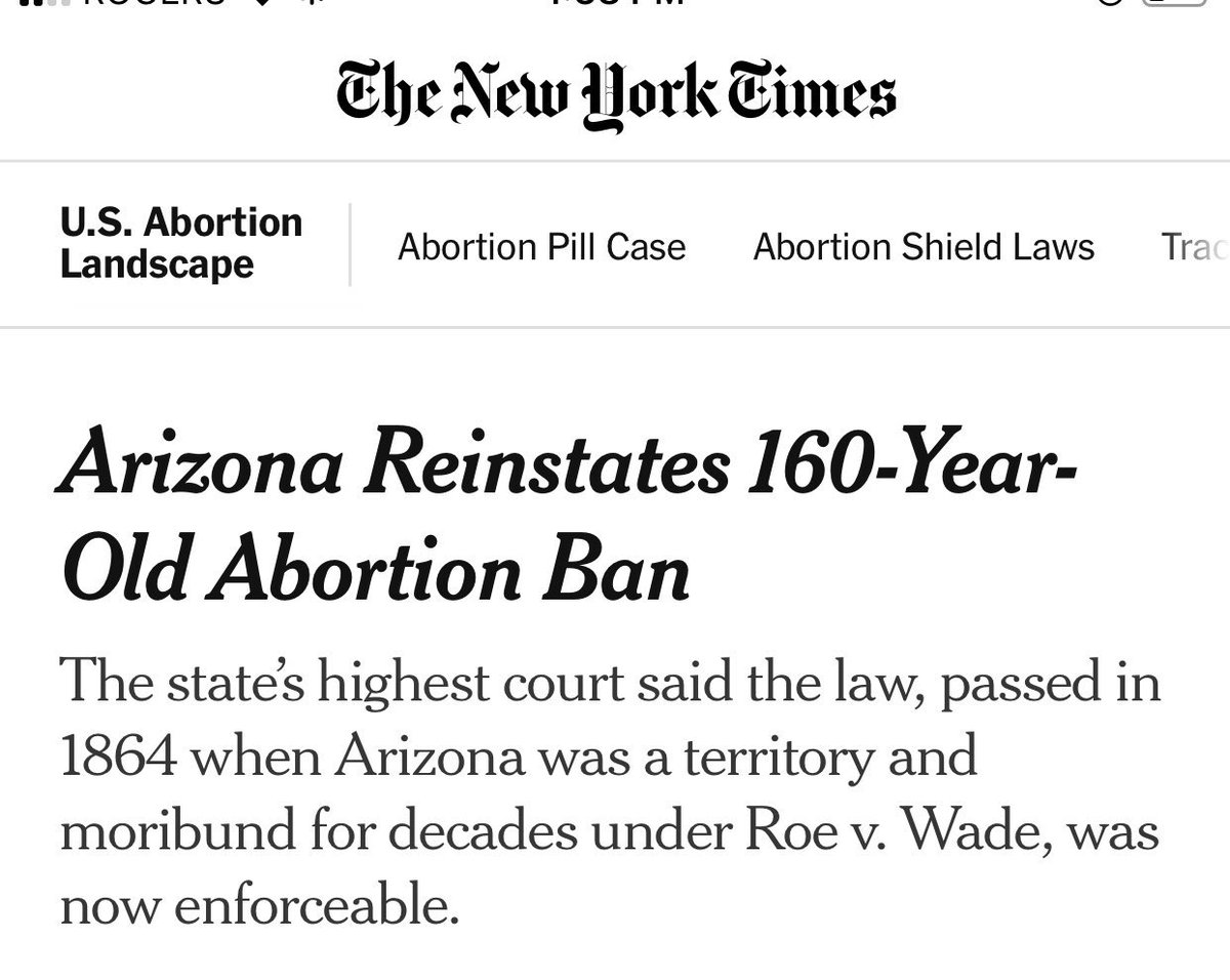 Arizona choice activists are currently collecting signatures to put choice on the ballot this November. They have until July 3rd to submit 400K signatures, and they’ve already gathered over 500K. It would need a simple majority to pass.