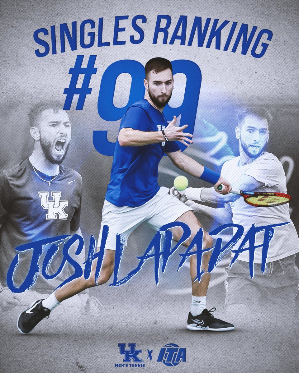 Mr. Lapadat is on the come up 👀📈 #WeAreUK x @ITA_Tennis