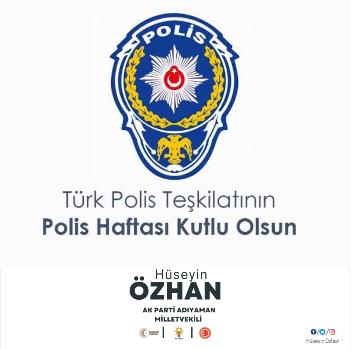 Milletimizin huzuru ve güvenliği için; her hal ve şartta, her daim, görev başında bulanan kahraman Polis Teşkilatımızın 179’uncu kuruluş yıldönümünü kutluyor, şehitlerimizi rahmet ve minnetle, gazilerimizi şükranla yâd ediyorum.

#TürkPolisTeşkilatı179Yaşında