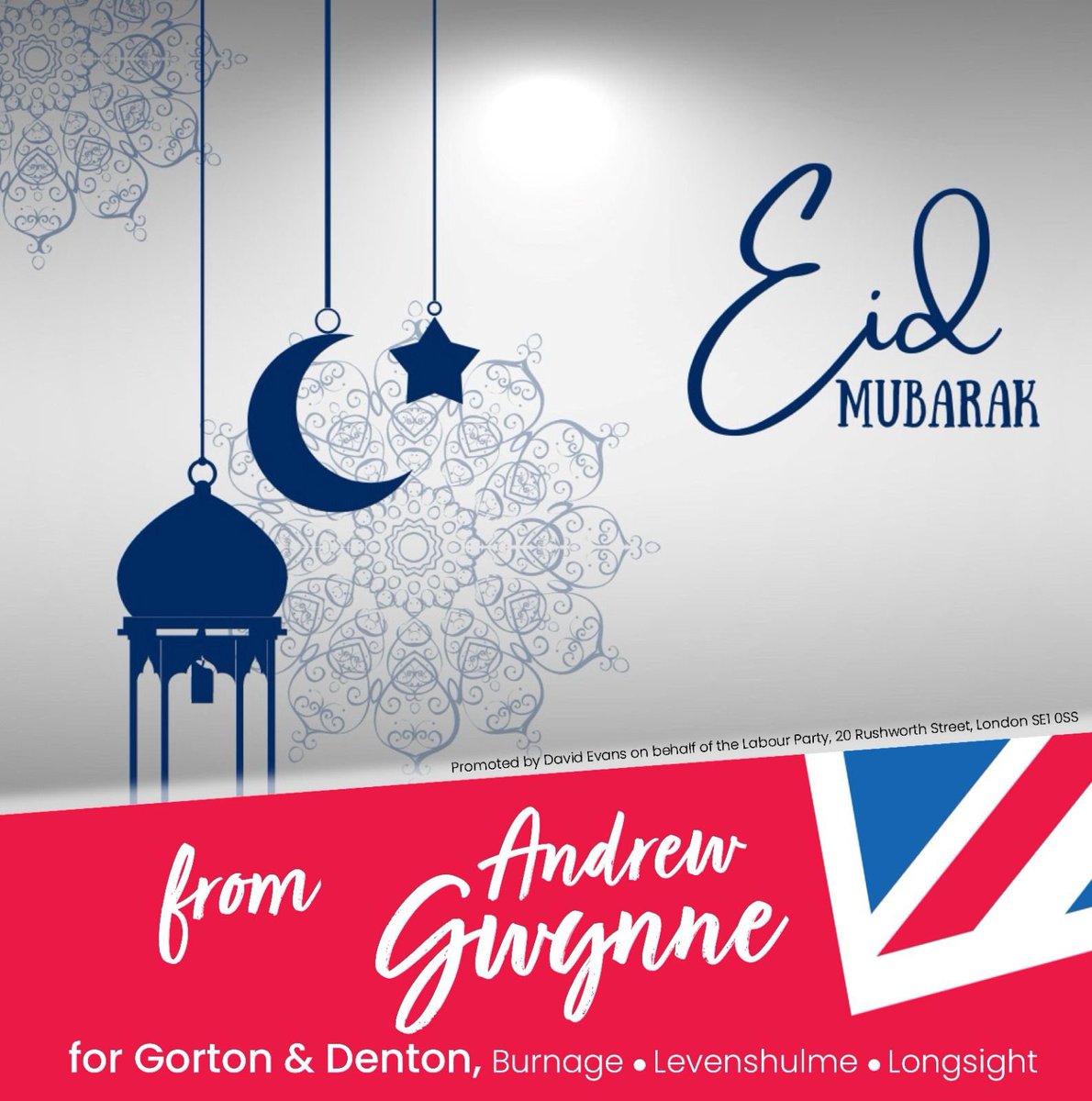 ☪️ As the holy month of Ramadan ends and Muslims look forward to Eid al-Fitr, I want to take the opportunity to say Eid Mubarak to all those celebrating in the communities that make up the Gorton and Denton constituency and across the UK. #EidMubarak