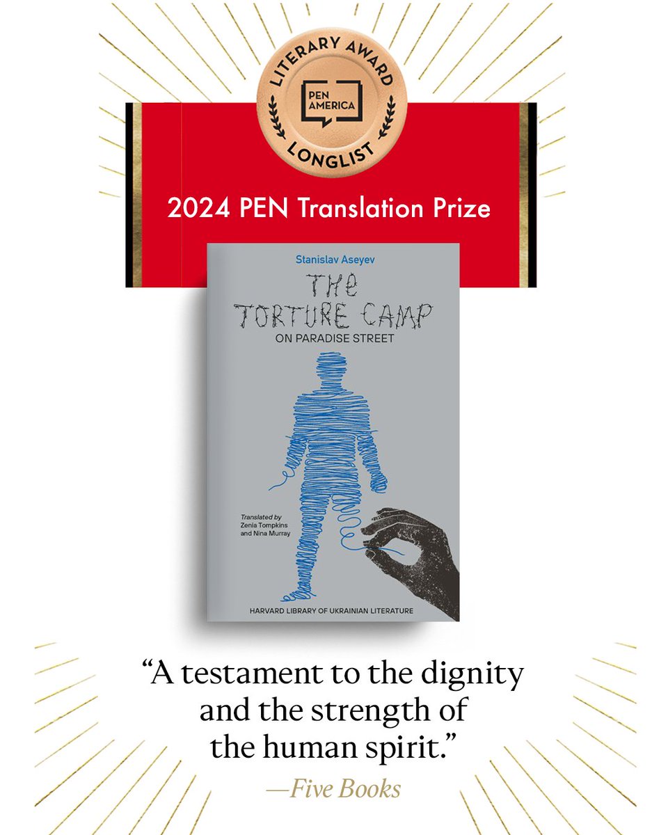 AseyevStanislav's tweet image. It&apos;s an honor for me, @PENamerica

By the way, &quot;The Torture Camp on Paradise Street&quot; will be published in the Czech Republic by Grada publishing house, for which I am grateful to @jankravcik.
We are open to translations into other languages. You can write to  stasaseev9@gmail.com