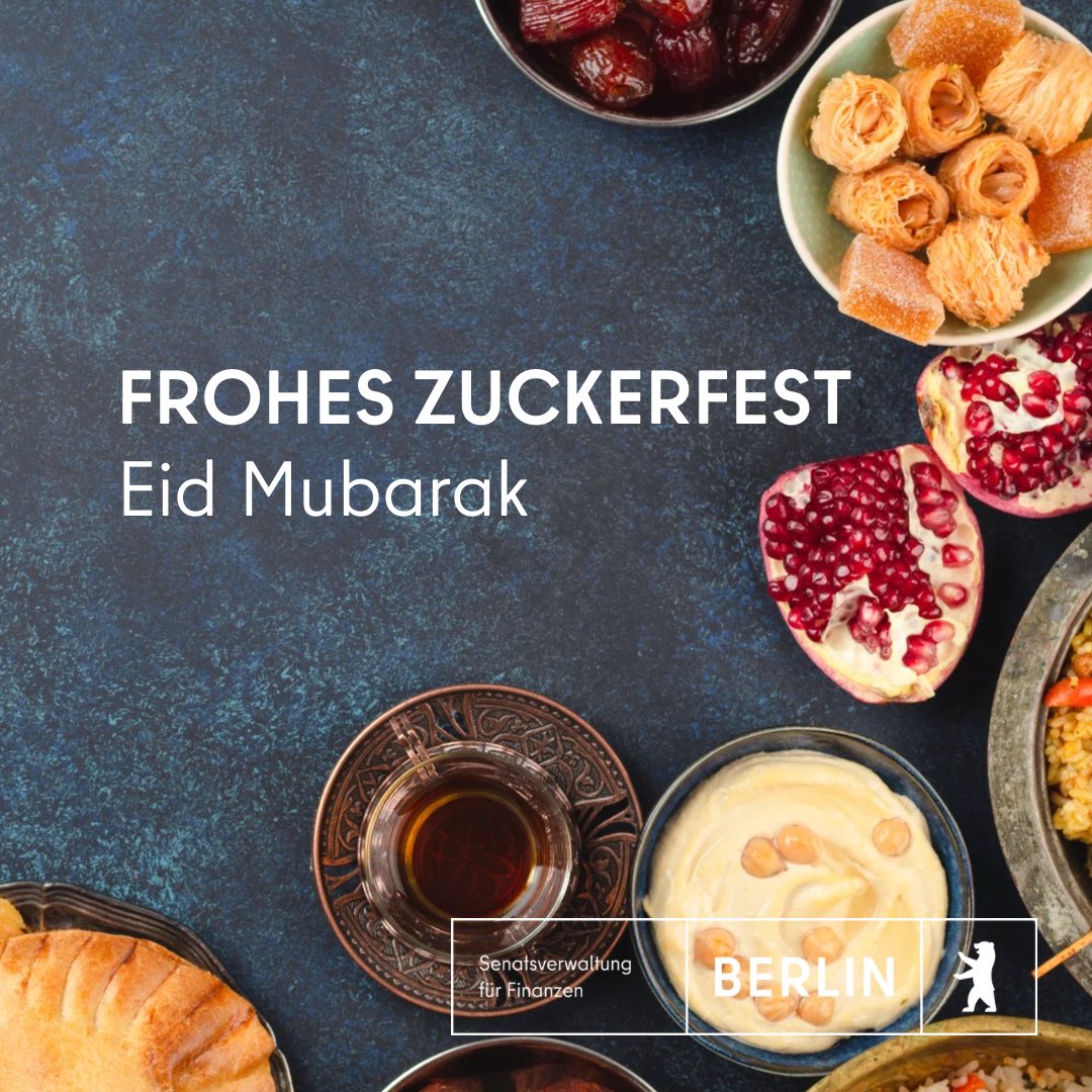 Heute Abend endet der muslimische Fastenmonat #Ramadan. Aus diesem Anlass wünschen wir allen, die feiern, ein frohes Zuckerfest! Eid Mubarak.