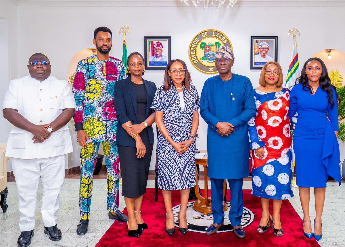 Today, I met with the Minister of Tourism, Hon. Lola Ade-John at Lagos House, Marina. During our meeting, we discussed various strategies to boost tourism and enhance collaboration between our offices to promote cultural exchanges and tourism initiatives.