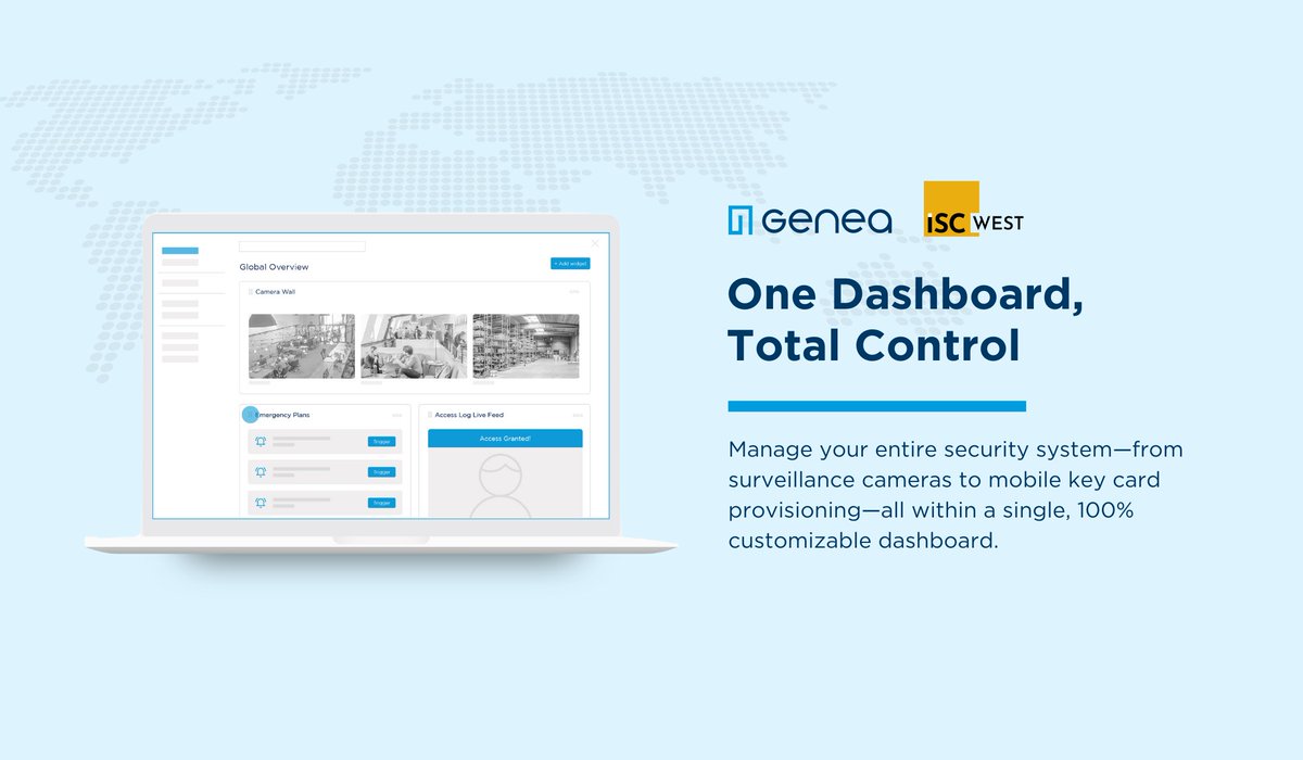 Drop by booth #26055 for a firsthand look at how Custom Dashboards helps unify your entire security infrastructure, respond faster to emergency, monitor access points and more. #SecurityTech #ISCWest2024 #CustomDashboards #GeneaSecurity #CloudTech
hubs.la/Q02sjkRB0