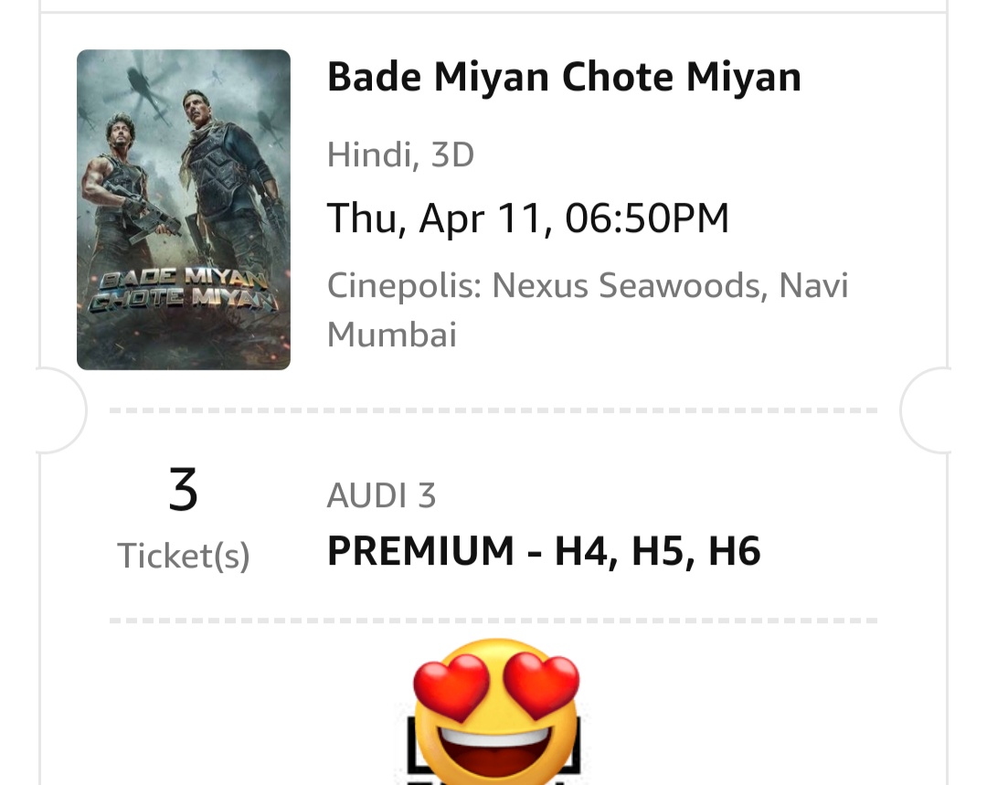 akshayrenukdas's tweet photo. Done once again...
But this time not #FDFS but #FirstDayEveningShow confirm..
No compromise for #AkshayKumar𓃵 sir's movie..
Or es baar to Action ka mamla hai..
#BadeMiyanChoteMiyanOnEid2024
#BadeMiyanChoteMiyan #BMCM
@akshaykumar @iTIGERSHROFF @PrithviOfficial @AKFansGroup https://t.co/aos7kl4c6z