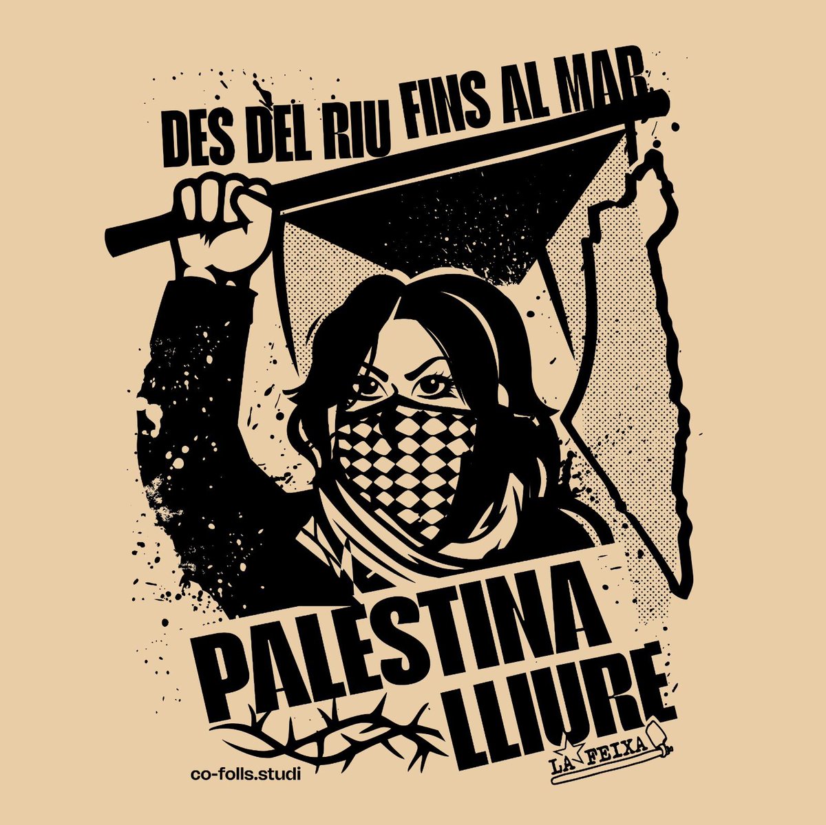 Vine a estampar la teva bossa de tela solidària aquest diumenge de fira! 🌿

Davant les injustícies que està patint el poble palestí no ens aturem, i per això, de la mà de <a href="/CoFolls/">Co-folls Studi</a> organitzem aquest taller on 5€ de cada bossa aniran destinats a causes solidàries amb Palestina 🇵🇸