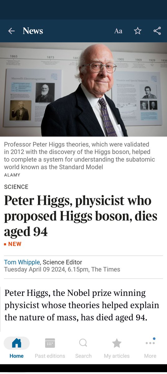 As a council press officer I once shepherded Prof Higgs around Science Central where a building was being named in his honour. V nice, he told me he appreciated the gesture but was a bit embarrassed as he'd moved away from Elswick at a young age and hadn't been back...RIP.