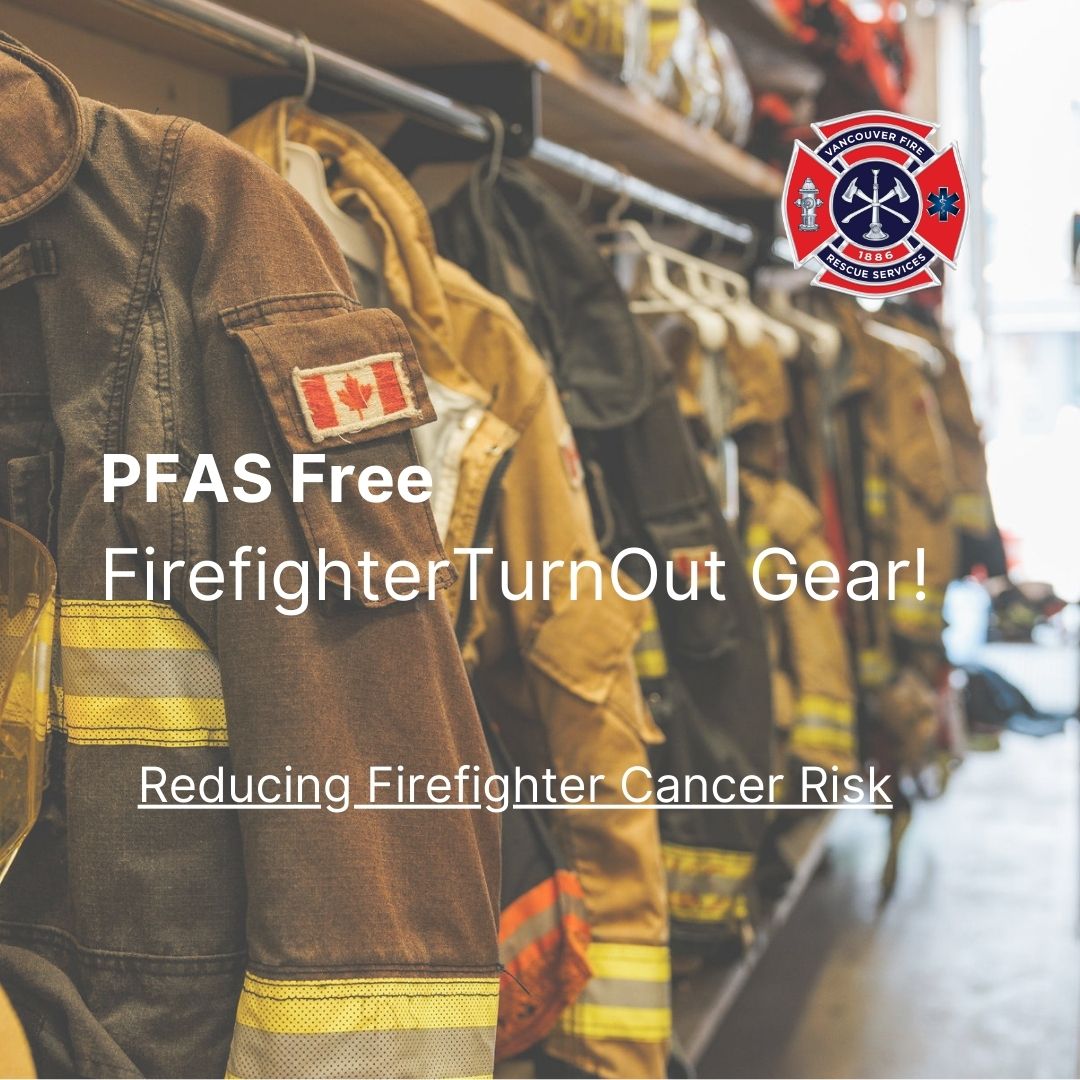 VFRS is proud to be the first fire service in North America moving to #PFAS-free gear! 220 sets of turnout gear are in the process of being transitioned and, with today's Council approval, the remainder will follow, reducing the risk of #cancers to fire fighters across the city.