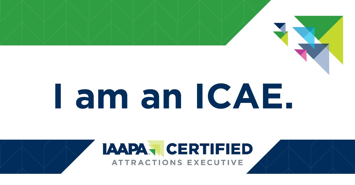 Today I received my official certificate as an #IAAPA #Certified #Attractions #Executive (#ICAE)! IAAPA’s certification program is a recognized measurement of professional knowledge and skills in the global attractions industry. Many thanks to @IAAPAHQ for this honor! 🎓✨🎠