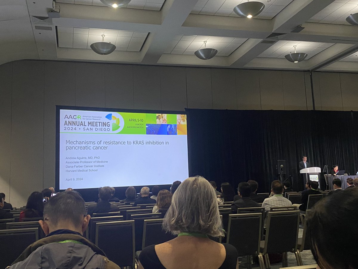 Great talk by Andrew Aguirre discussing the role of EMT in KRAS resistance in PDAC #AACR24