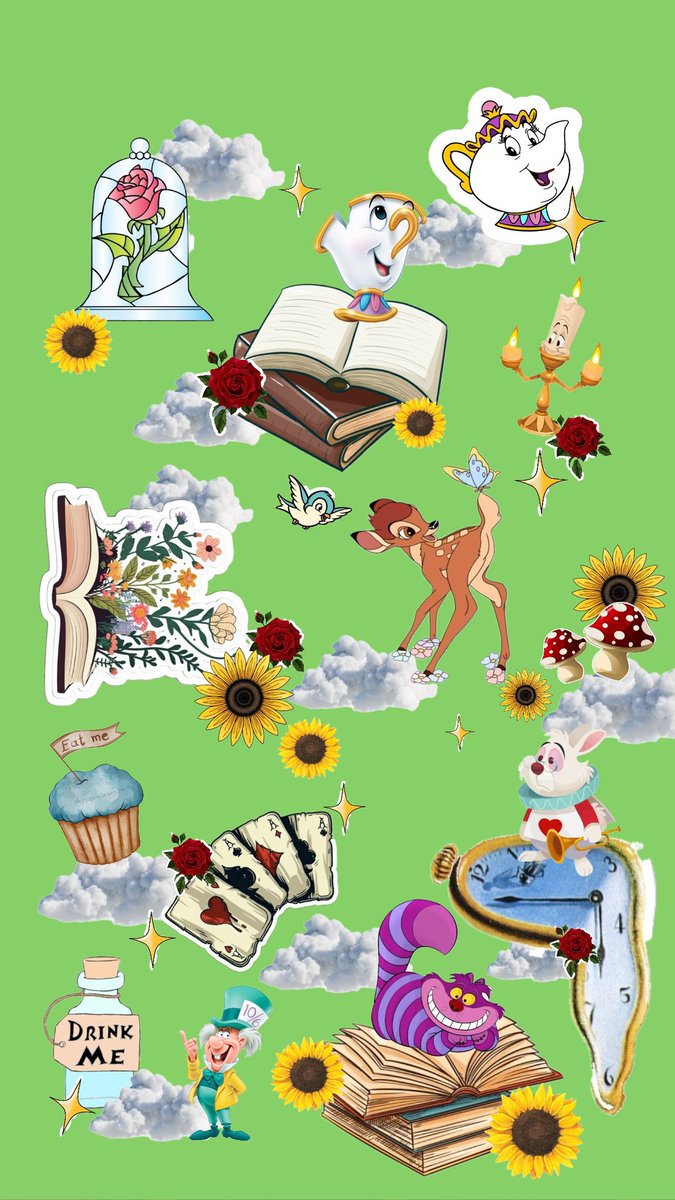 Il mio nuovo passatempo : 
creare sfondi personalizzati per le mie amichette 💖🌻☁️🫧