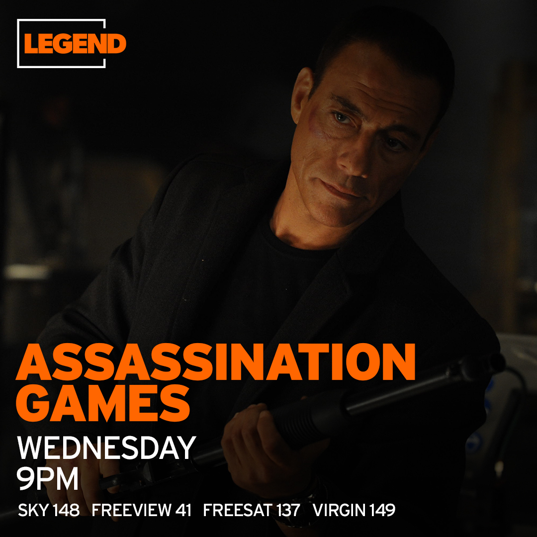 Twice the fire... double the power at 9pm as @JCVD and Scott Adkins team up for the Assassination Games. @FreeviewTV 41, @freesat_tv 137, @skytv 148, @virginmedia 149.