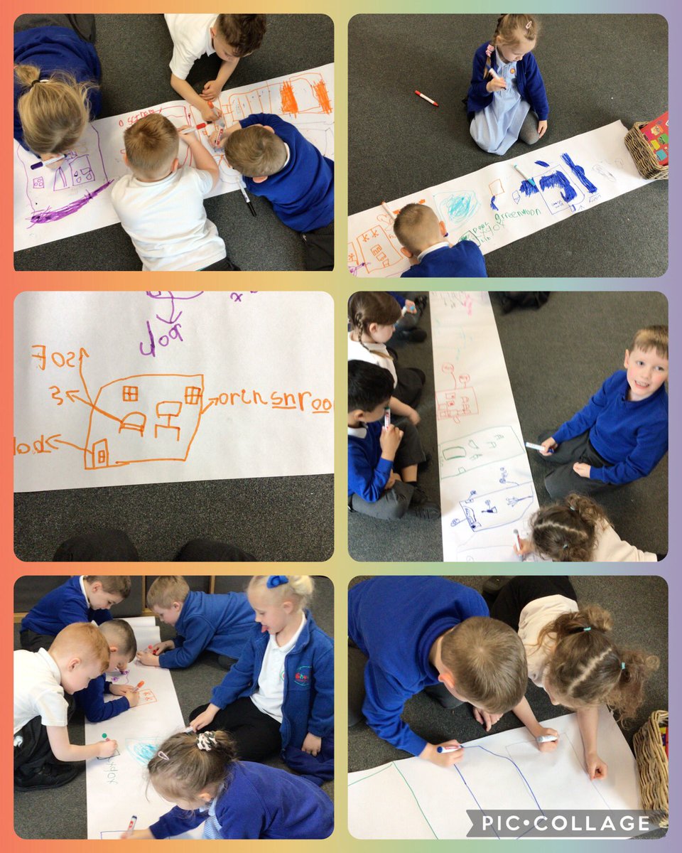 After taking a tour of Buckingham Palace and discovering the white room, the children decided to make their own coloured room for the King. #EYFS