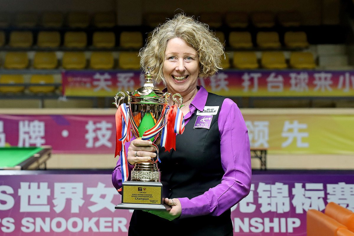 🏆 TESSA DAVIDSON IN THE WORLD SENIORS CHAMPIONSHIP! World Women's Snooker Seniors champion Tessa Davidson has earned her place in the 2024 Mr Vegas @WorldSeniors Championship at the iconic Crucible Theatre! Davidson will join a field that features the likes of Jimmy White, Ken…