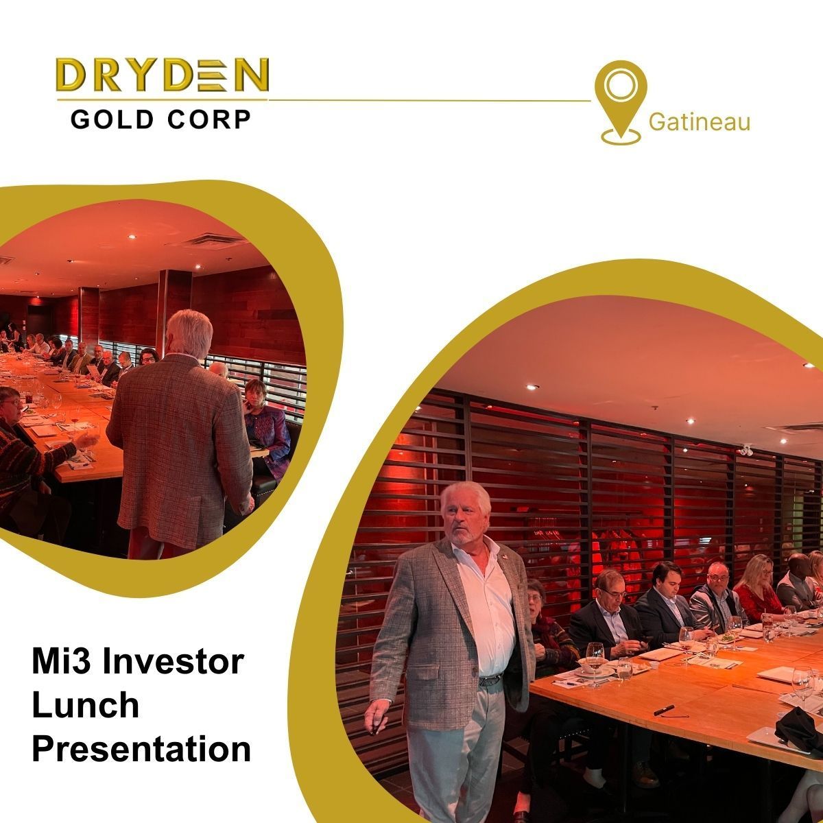 📈 INVESTOR LUNCH | CEO, Trey Wasser presenting $DRY's latest developments to a full room of gold investors at @mi3comm's event in Gatineau.

#Networking #Investors #GoldStovks #JuniorMining #Exploration #gold #Dryden #Ontario 

TSXV: DRY | OTC: DRYGF