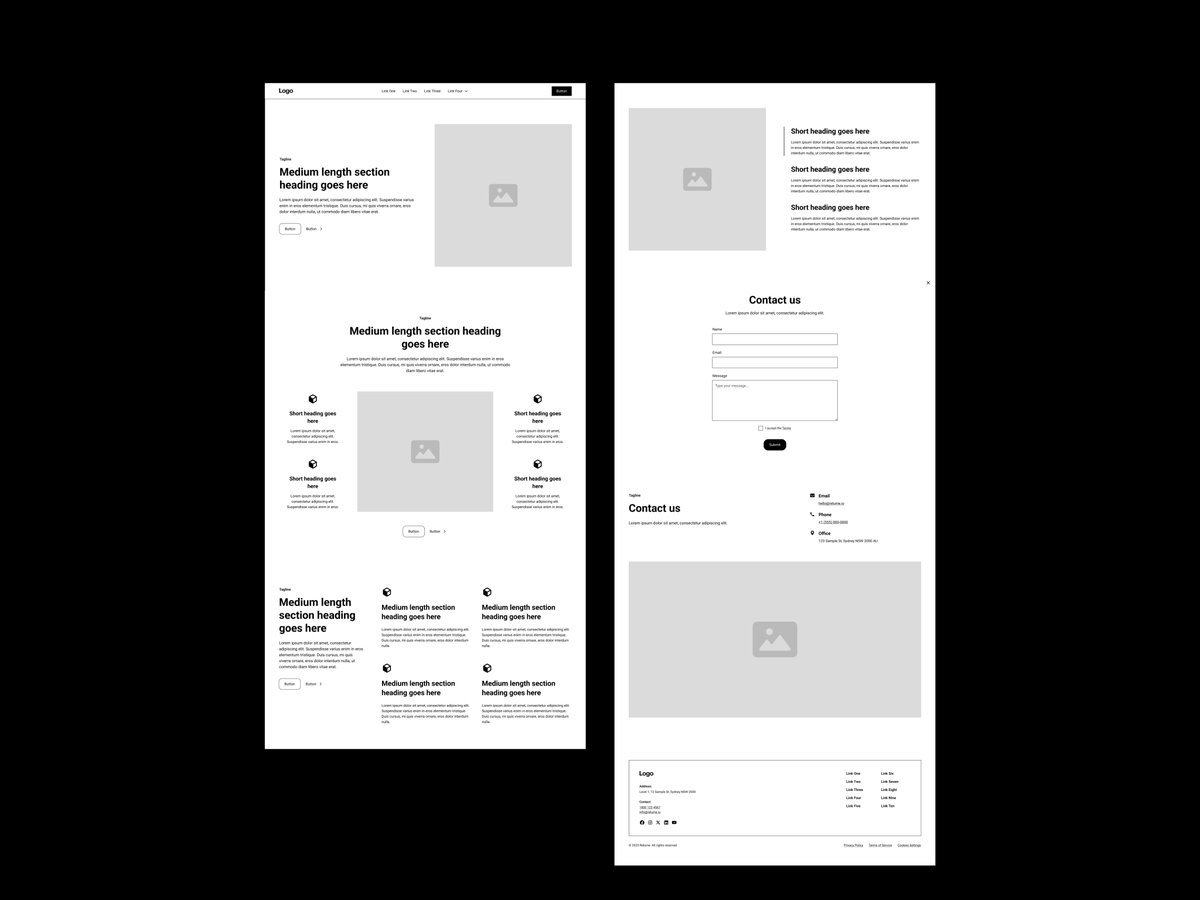 Full landing page design for a Printing Press Business Wireframes done.
High fidelity design will be uploaded shortly.
#daretoshare24 #figma #buildinginpublic #wireframe #WebsiteDevelopment #websitedesign