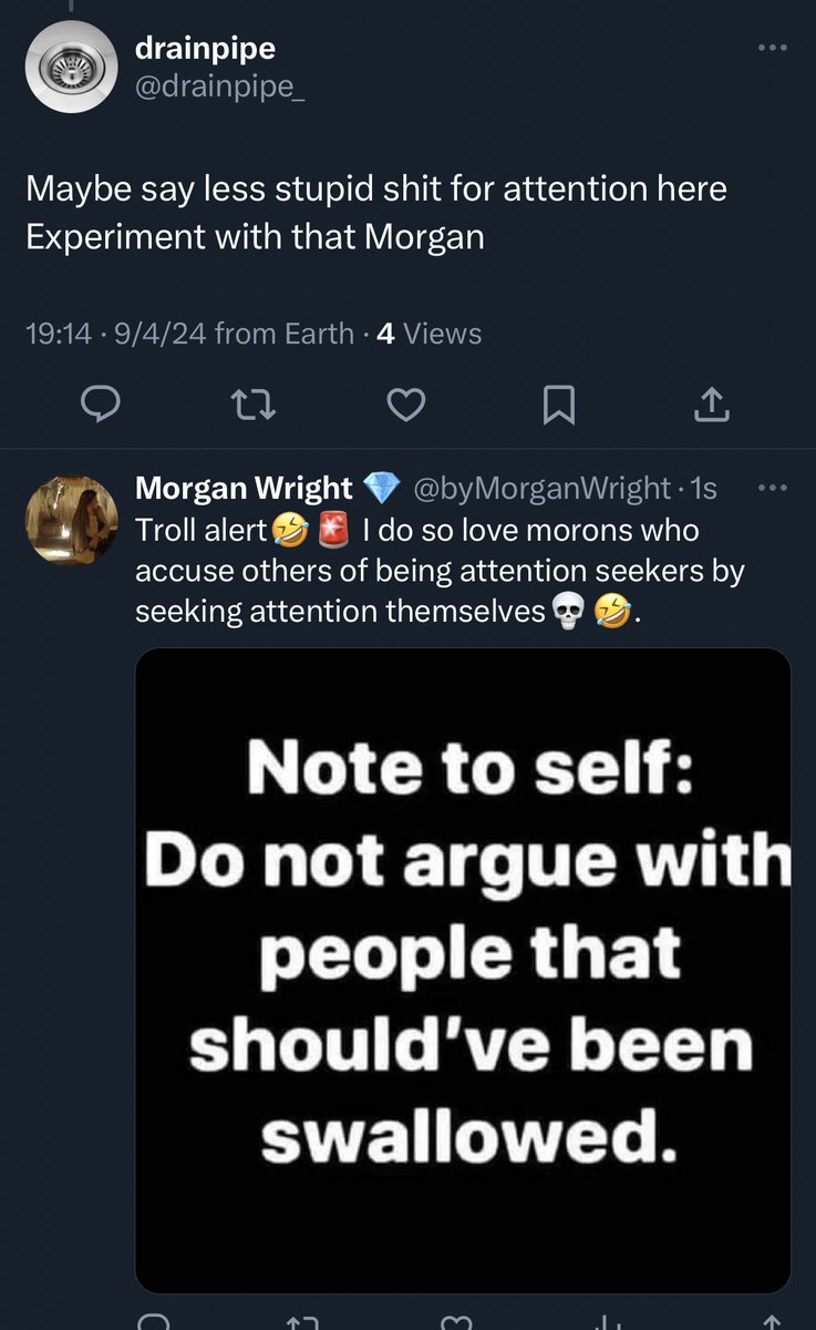 Don’t you just love the average Twitter troll? Twitter just wouldn’t be the same without them💀🤣. Social media is about attention. No attention = no engagement. It’s why we’re here, Mr. Troll, but unlike you, I don’t need to post shitty replies on tweets to *get* engagement💀.