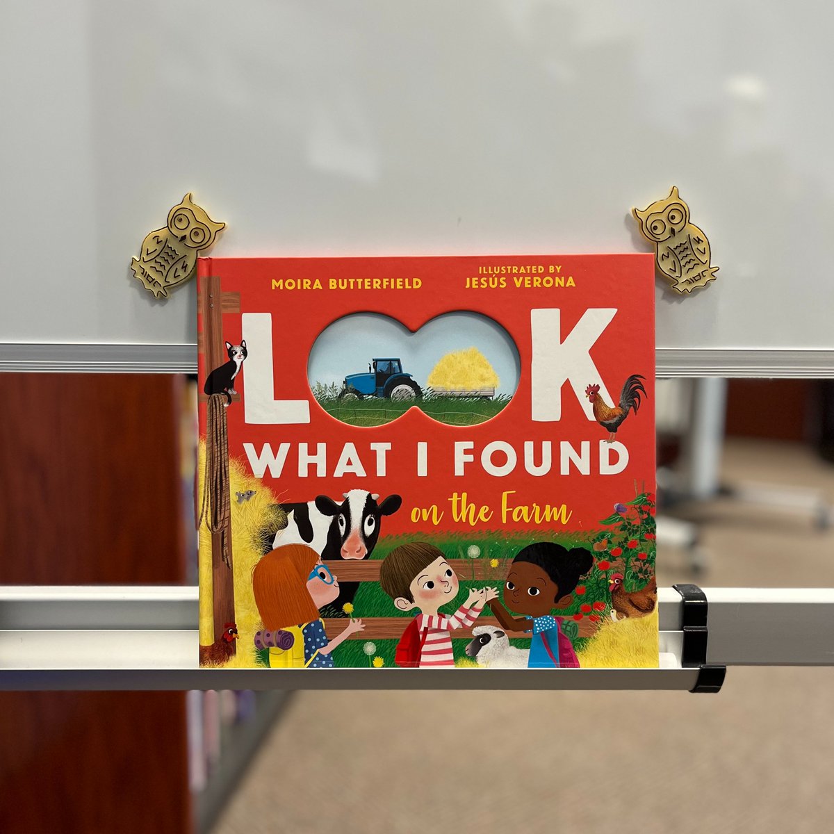 📚🐄 Look What I Found on the Farm by Moira Butterfield and illustrated by Jesús Verona. #dailybutlershelfie #LookWhatIFoundontheFarm @moiraworld #JesúsVerona @Candlewick