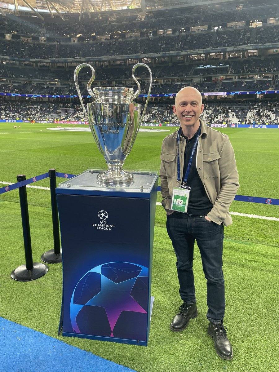 What a bonus it was to see this tonight, absolutely fantastic. Enjoy the game, everyone - should be really good - live now on @tntsports #RMAMCI #UCL