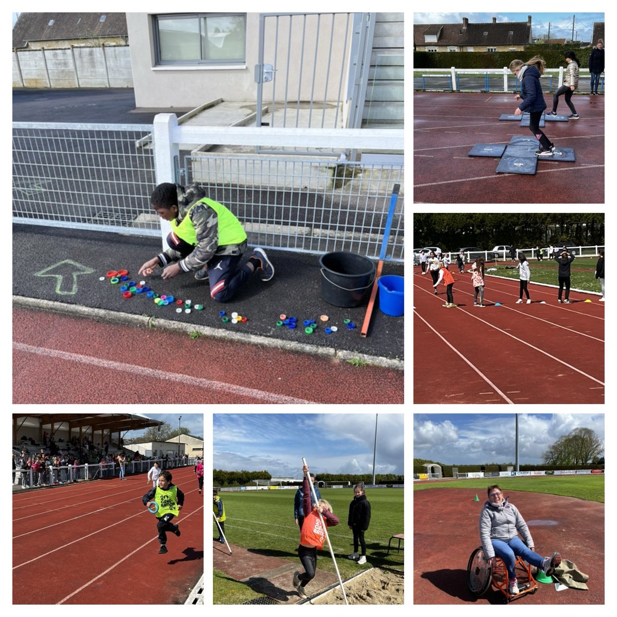 thibclem's tweet image. Journée athlétisme USEP61 au stade Gérard Saint… les CM1/CM2 A d’Anne Frank ont pris en charge les ateliers.   3 écoles ont pu bénéficier de cette découverte qui s’est achevée par des relais et un flash mob olympique… 
⁦@USEP_61⁩ ⁦@dsden61⁩ ⁦@ienargentan⁩