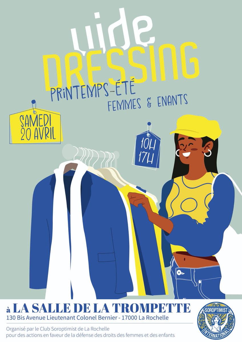 Démarche à la fois durable et solidaire que de venir refaire son dressing d’été ! 
<a href="/SO_LaRochelle/">SO_LaRochelle</a> <a href="/a_La_Rochelle/">LaRochelle actualité</a> <a href="/SoroptimistF/">Soroptimist International France</a> <a href="/SoroptiTweet/">Soroptimist International</a>