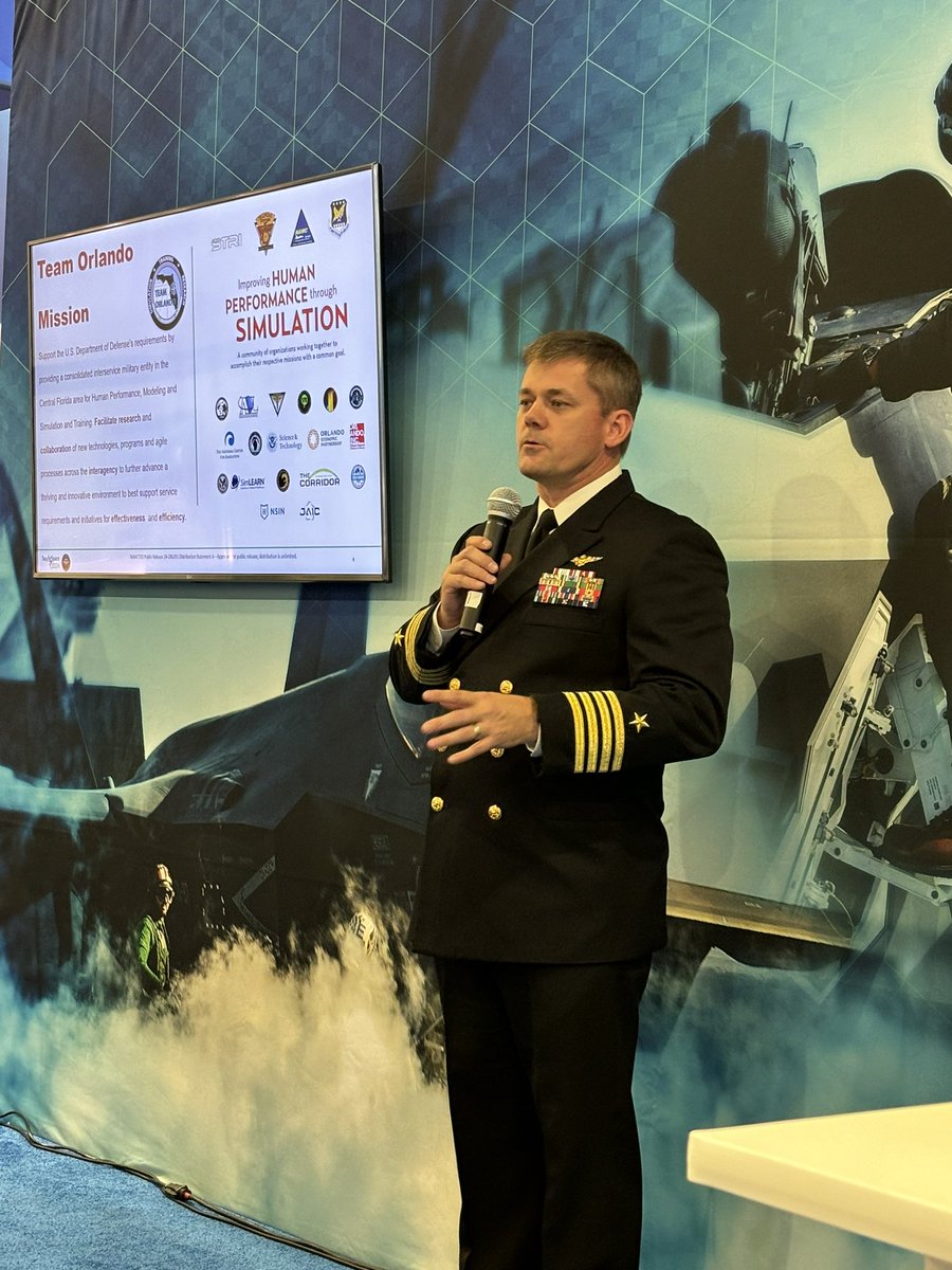 Come hear all about NAWCTSD in Booth 1801 where CAPT Tim James is speaking right now! #NAVAIRatSAS #SAS24 @SeaAirSpace