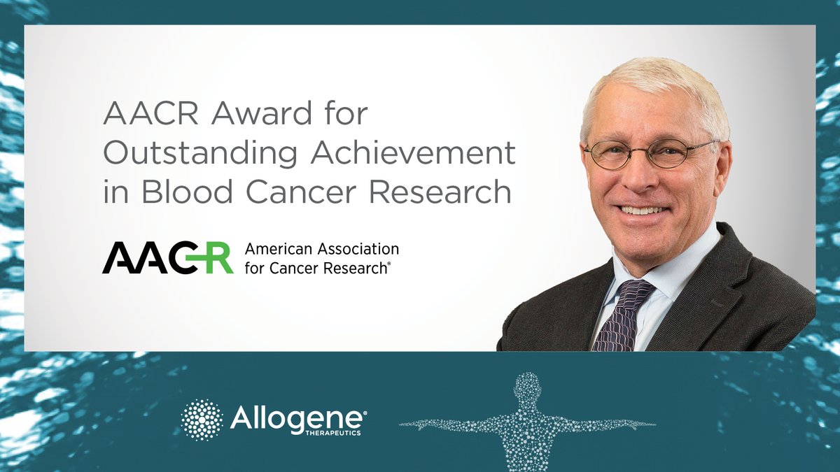 Congratulations to Owen Witte, MD, on receiving the @AACR Award for Outstanding Achievement in Blood Cancer Research.